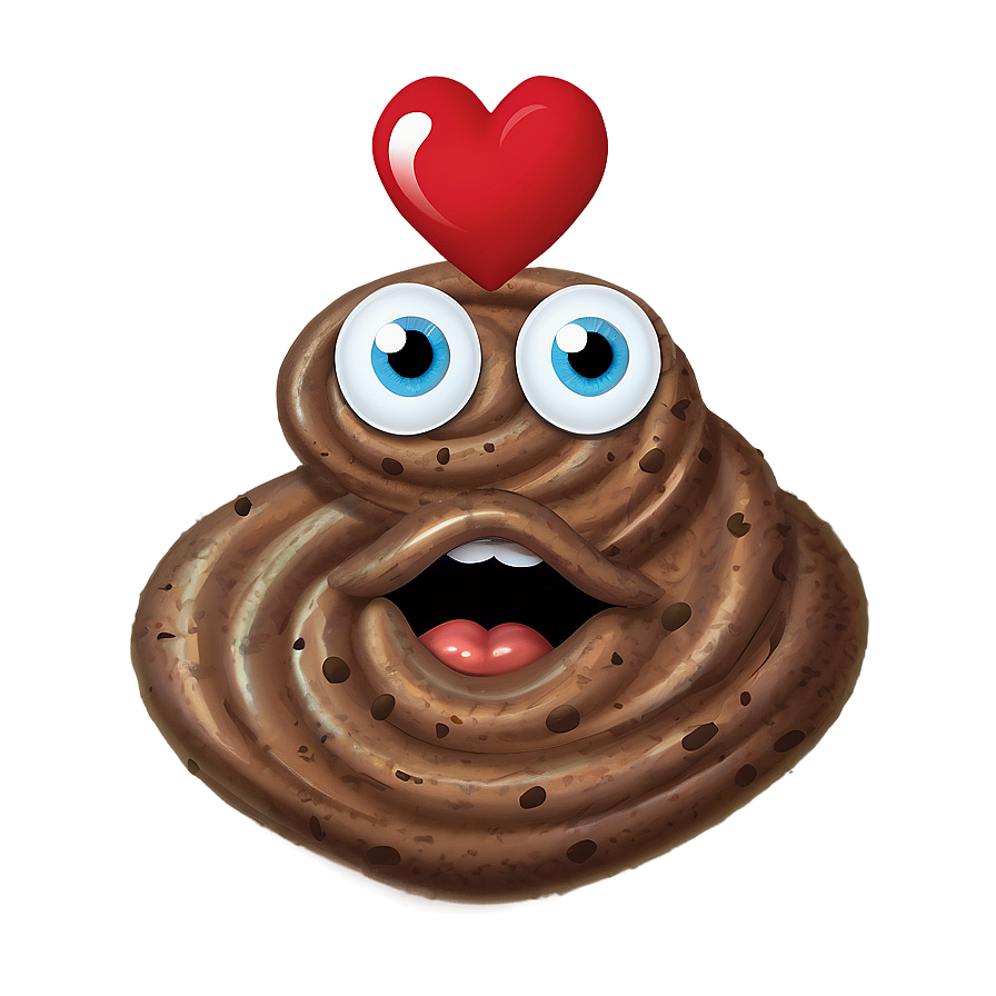 Poop With Heart Eyes Png Faq32