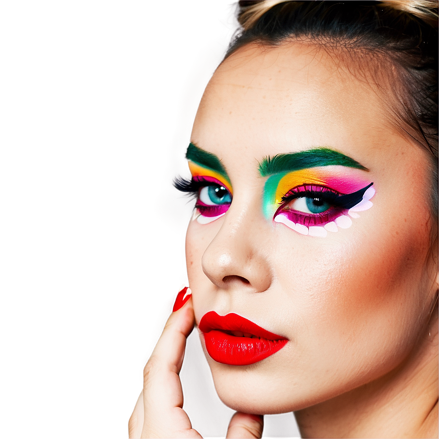 Pop Art Inspired Makeup PNG gks50 PNG with transparent background