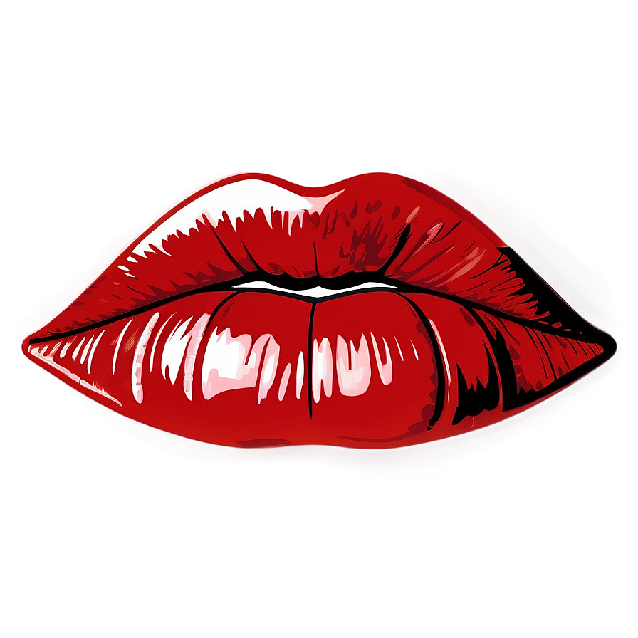 Pop Art Red Lips Png Nbi