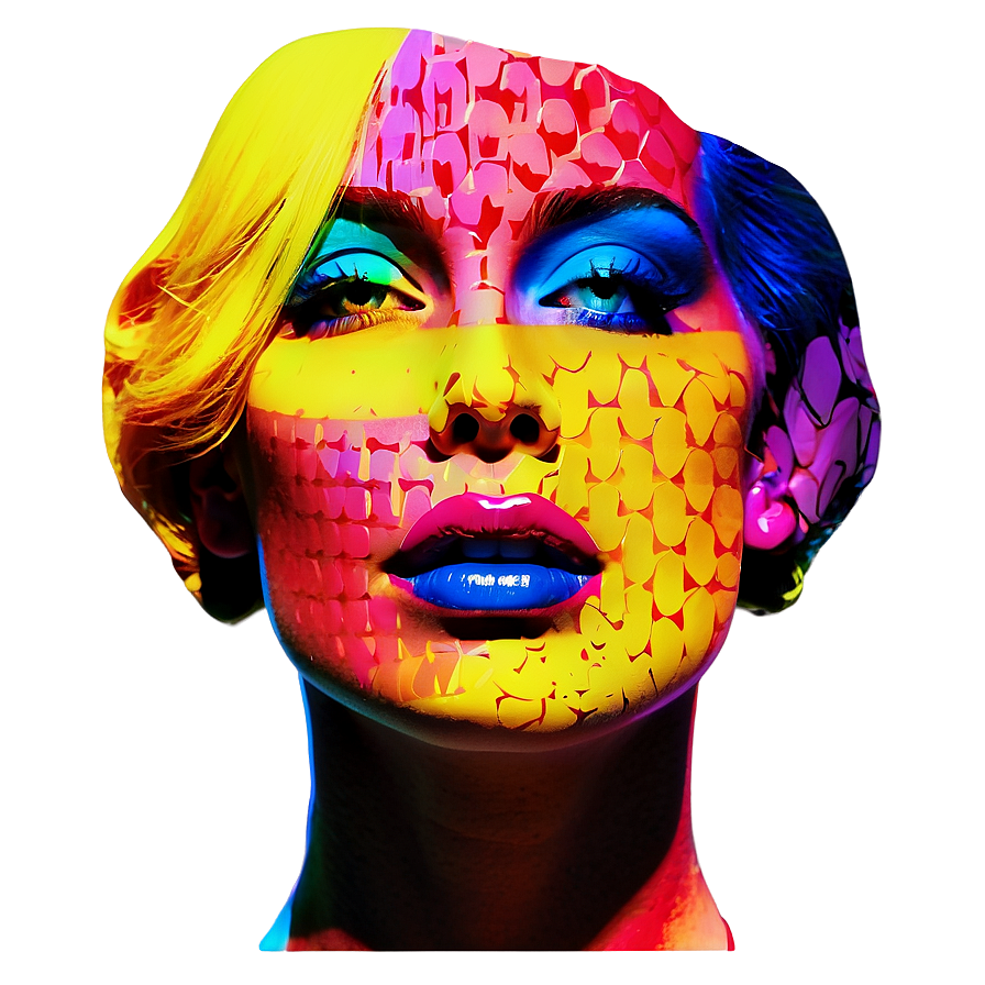 Pop Art Woman Face Png Hfy27