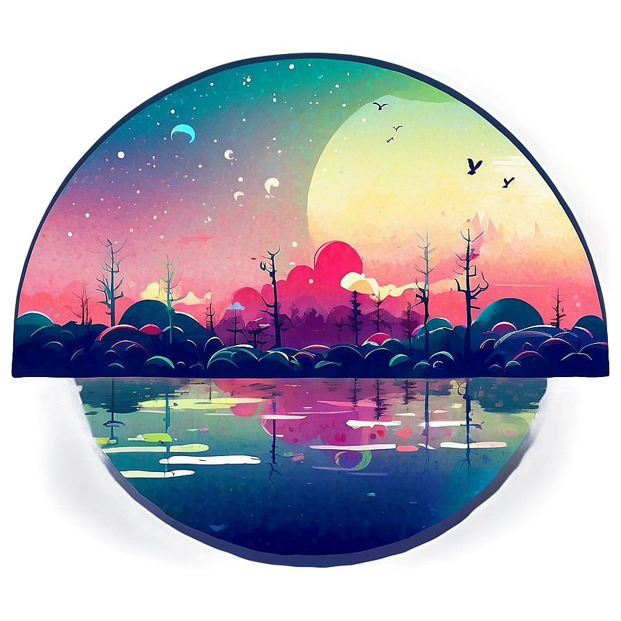 Pop Surrealism Landscape PNG pkj PNG with transparent background