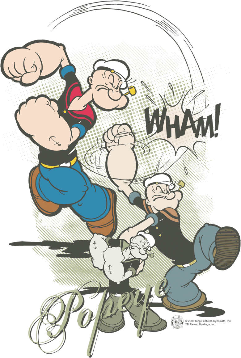 Popeye Power Punch Illustration