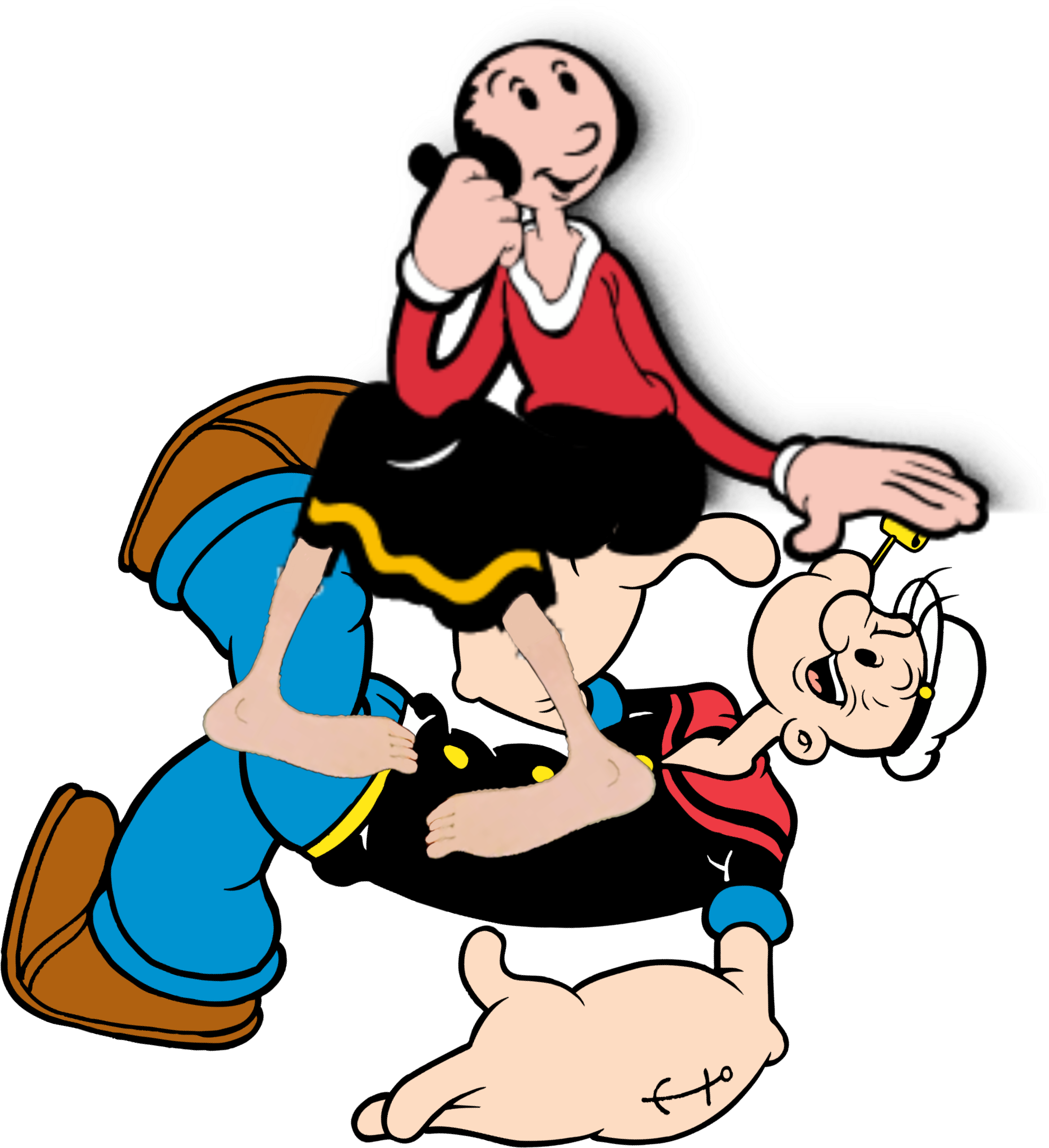 Popeyeand Olive Oyl Cartoon