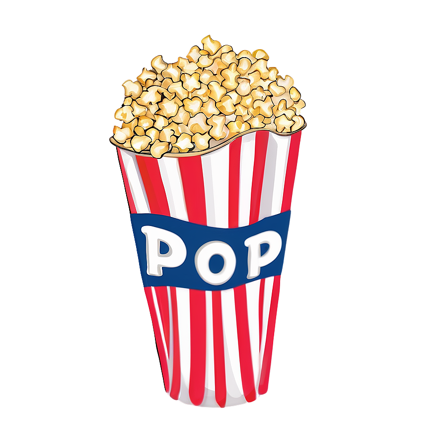 Popped Corn PNG txn65 PNG with transparent background
