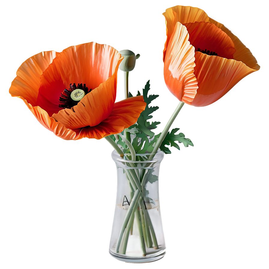 Poppy Bouquet Arrangement PNG 61 PNG with transparent background