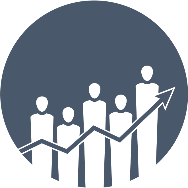 Population Growth Graph Icon