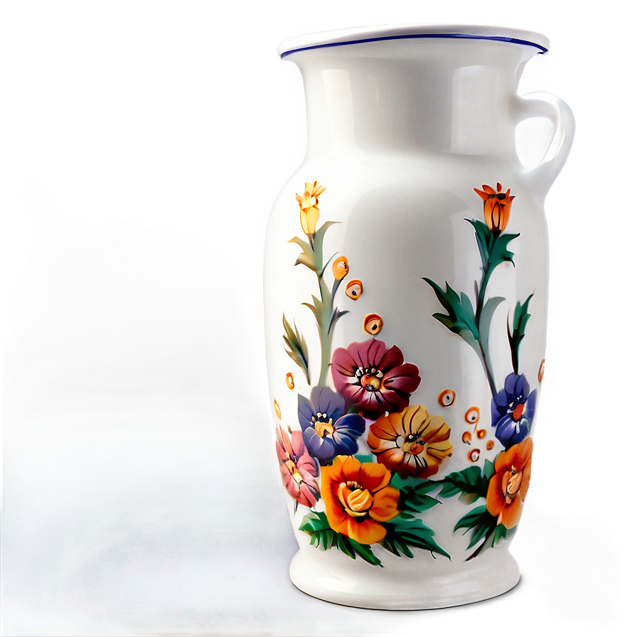 Porcelain Flower Jug PNG rcd78 PNG with transparent background