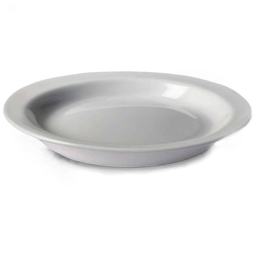 Porcelain White Plate Png 17