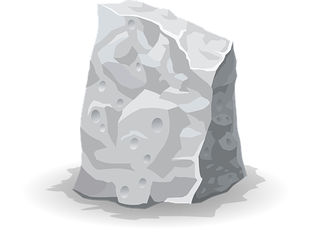 Porous Rock Vector Illustration PNG with transparent background