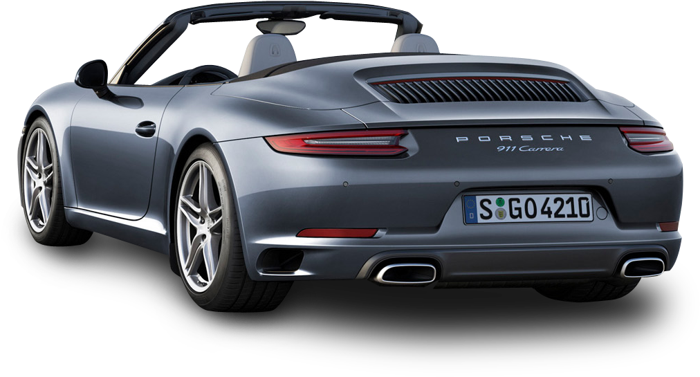 Porsche 911 Carrera Back View Car Png Image, Transparent Png PNG with transparent background