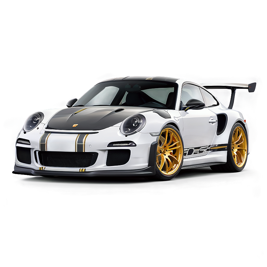 Porsche 911 Gt3 Rs With Custom Rims Png Bra4