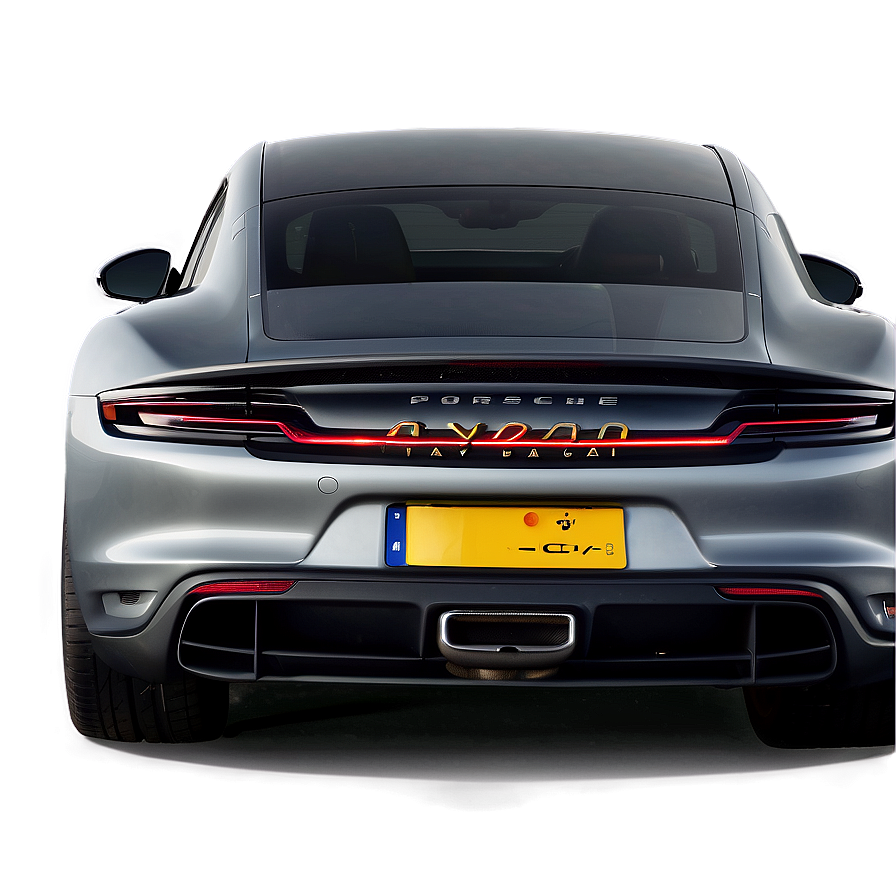 Porsche Taycan Rear Look Png 06292024