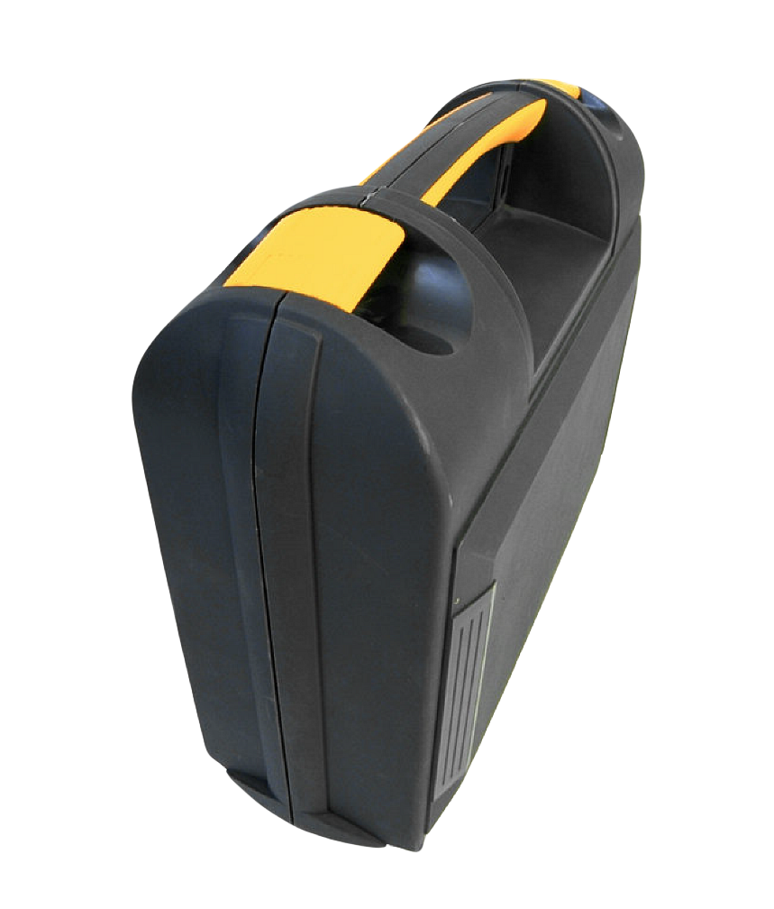 Portable Black Yellow Toolbox PNG with transparent background