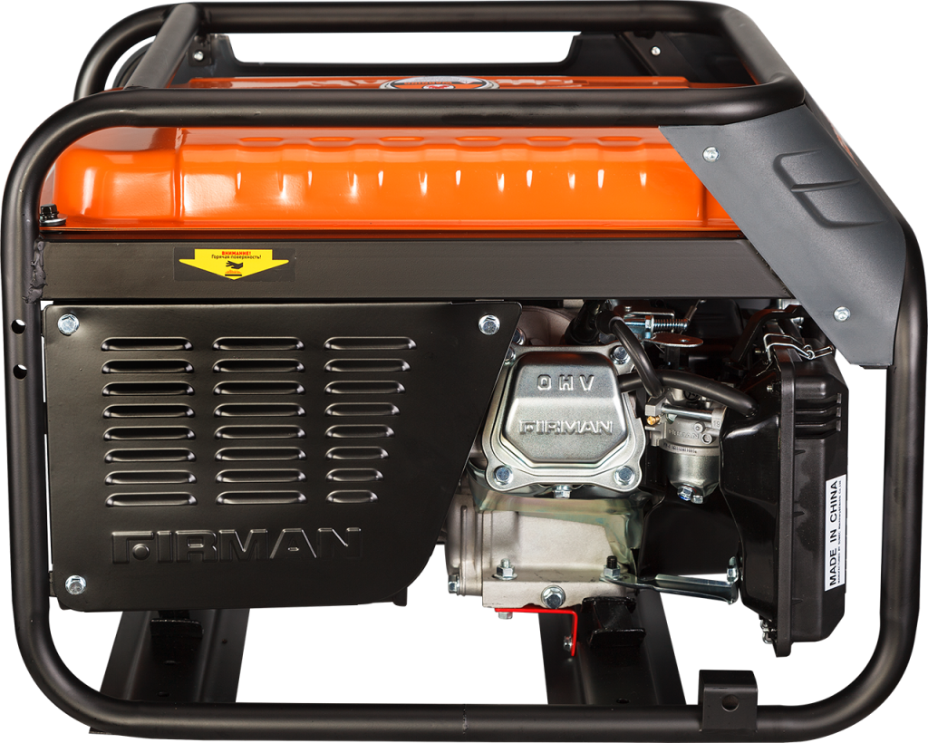 Portable Generator Orange Black PNG with transparent background
