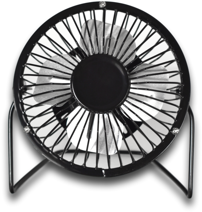 Portable U S B Desk Fan Black