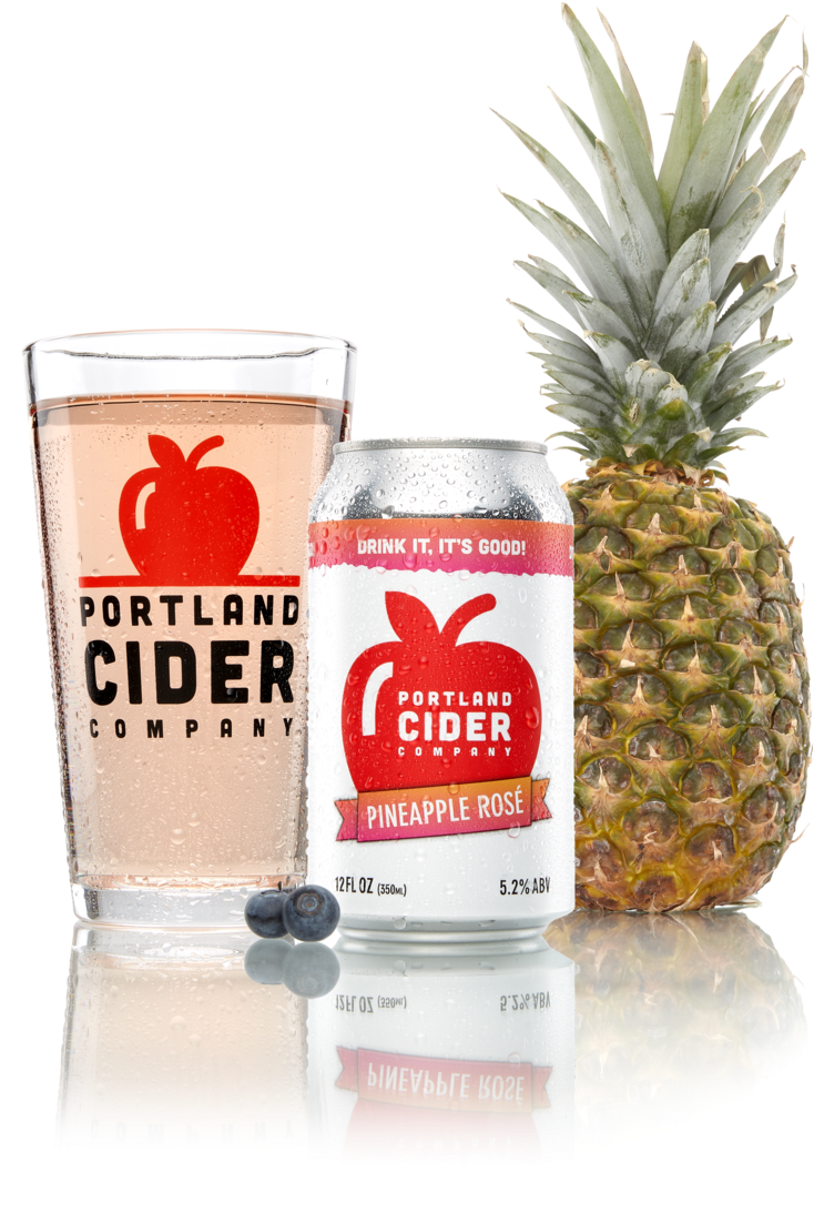 Portland Cider Pineapple Rose Product Display