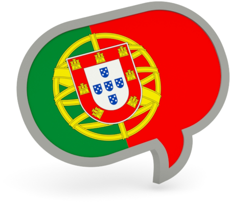 Portugal Flag Speech Bubble Graphic