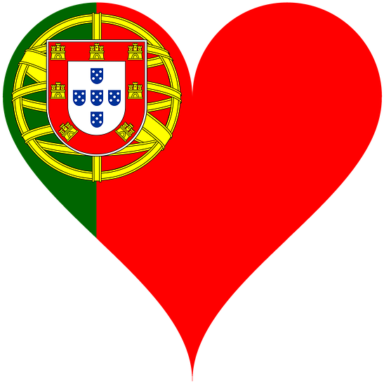 Portugal Love Heart Graphic