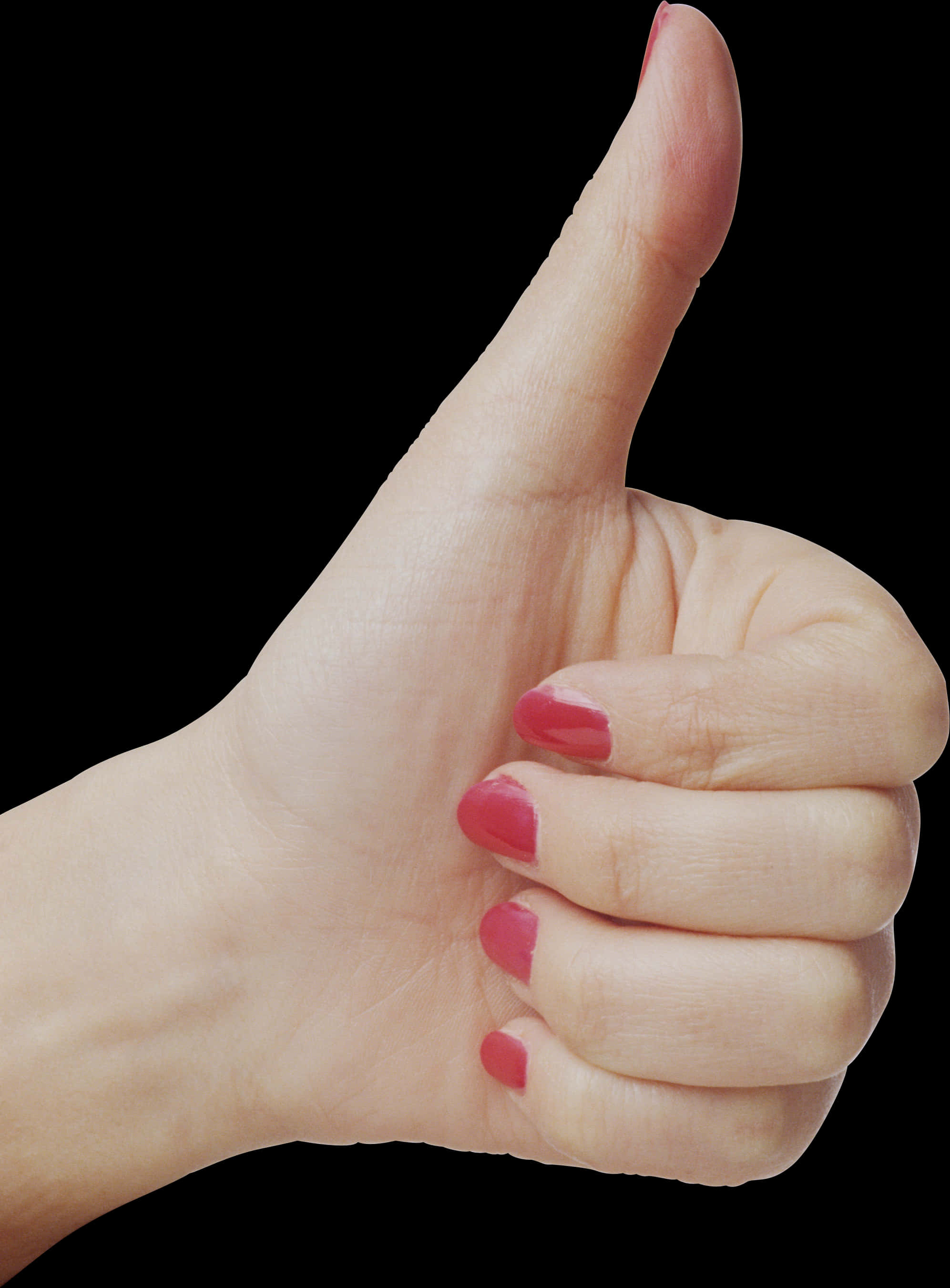 Positive Gesture Thumbs Up PNG with transparent background