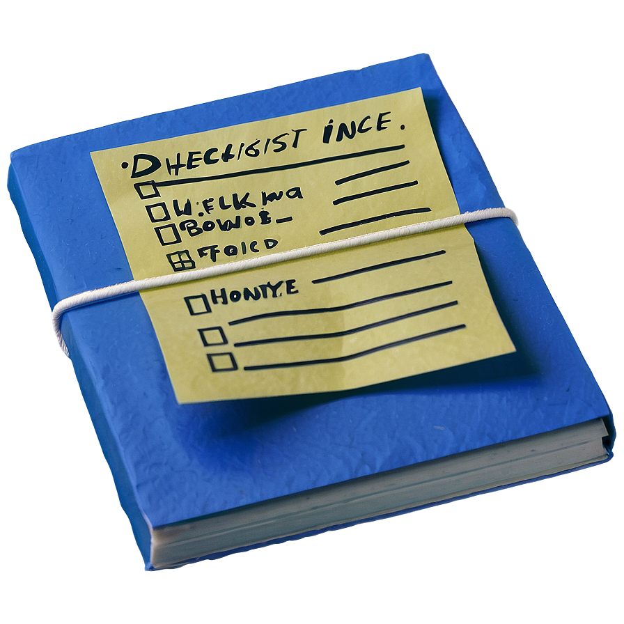 Post It Checklist Png Rgu37