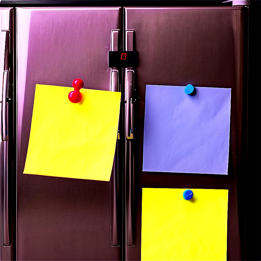 Post It Note On Fridge Png 05252024