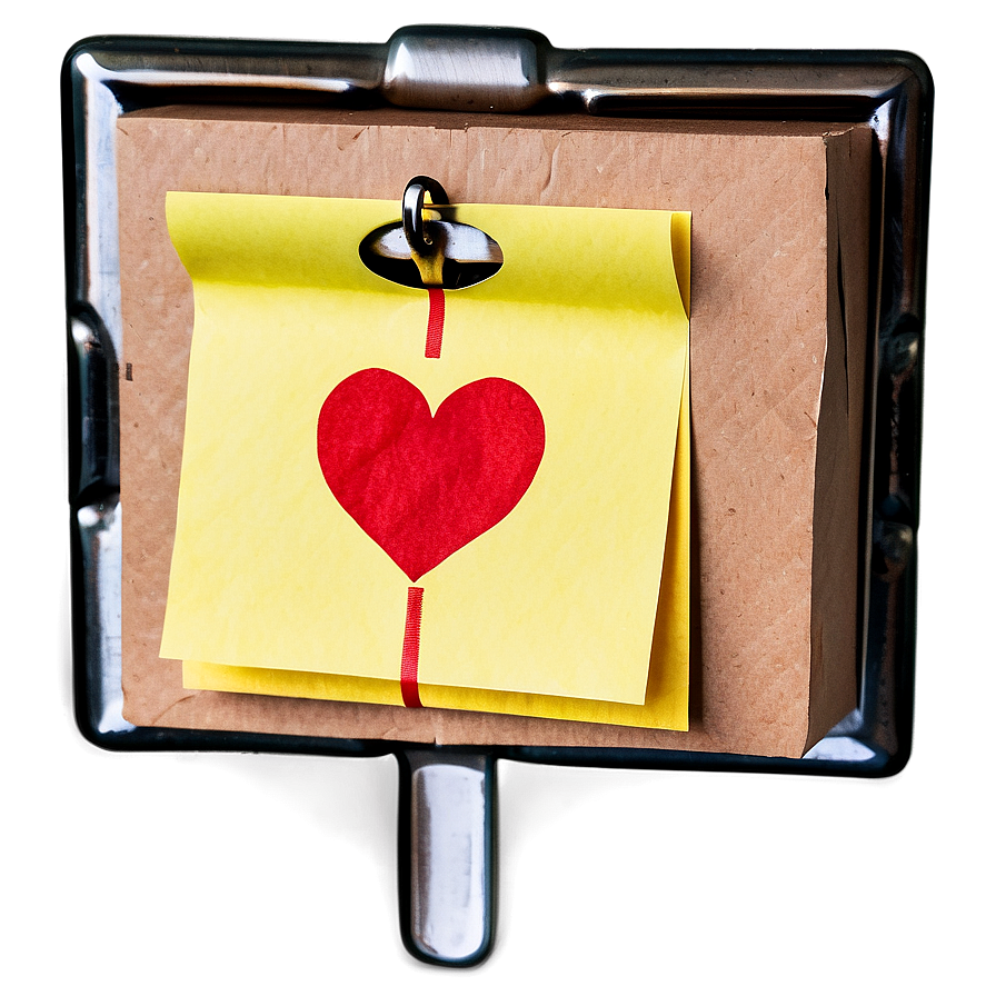 Post It Note With Heart Png 05252024