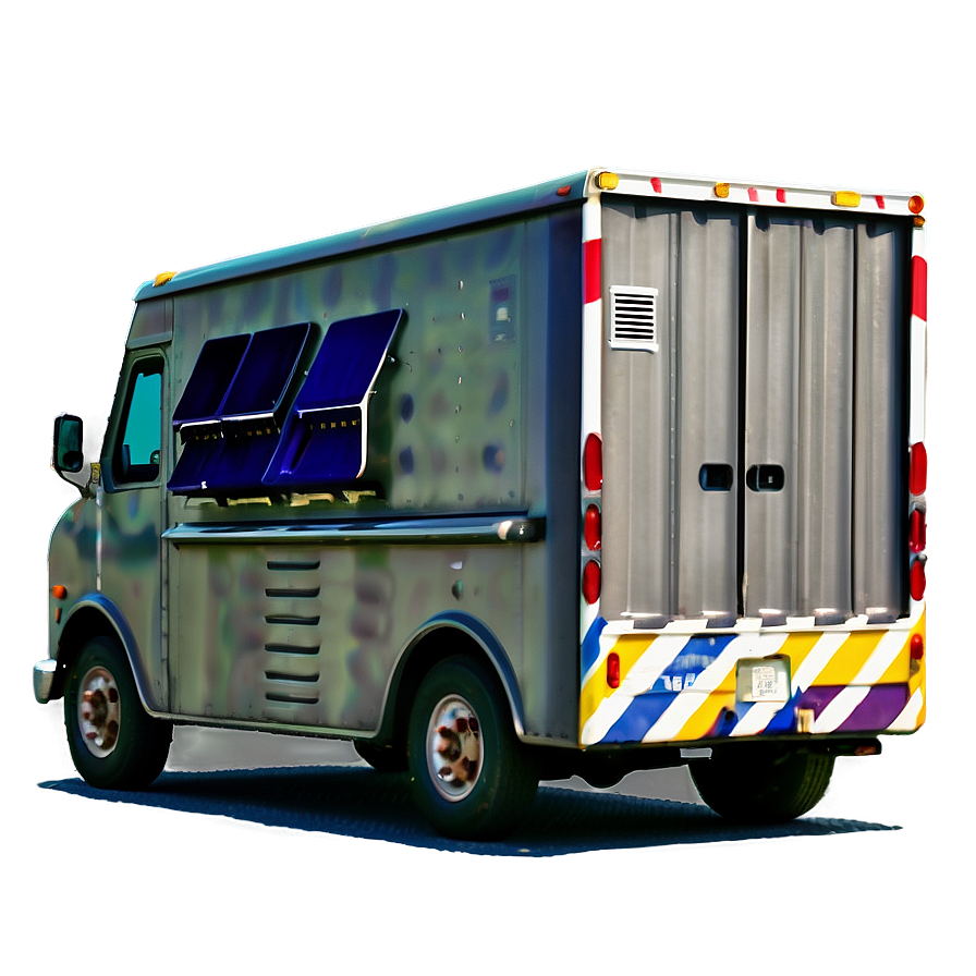 Postal Truck With Mailboxes Png 06282024