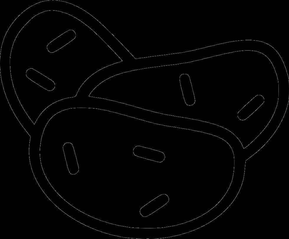 Potato Line Art Illustration PNG with transparent background