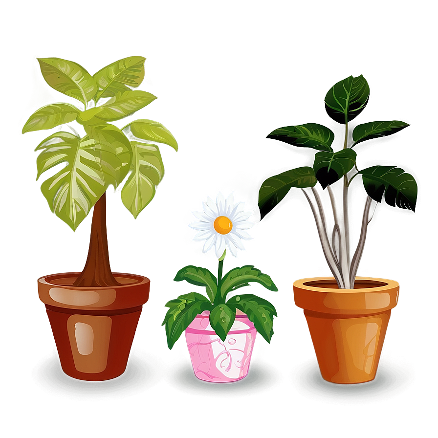 Potted Plant Clipart Png 06122024