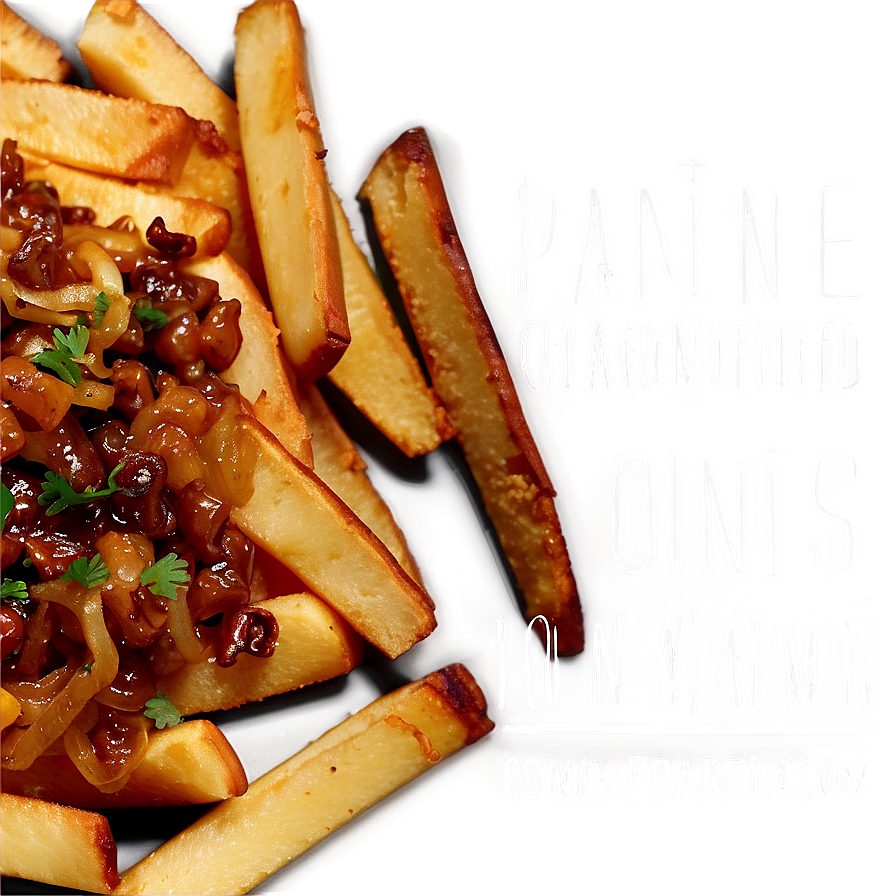 Poutine With Caramelized Onions Png Ljm51