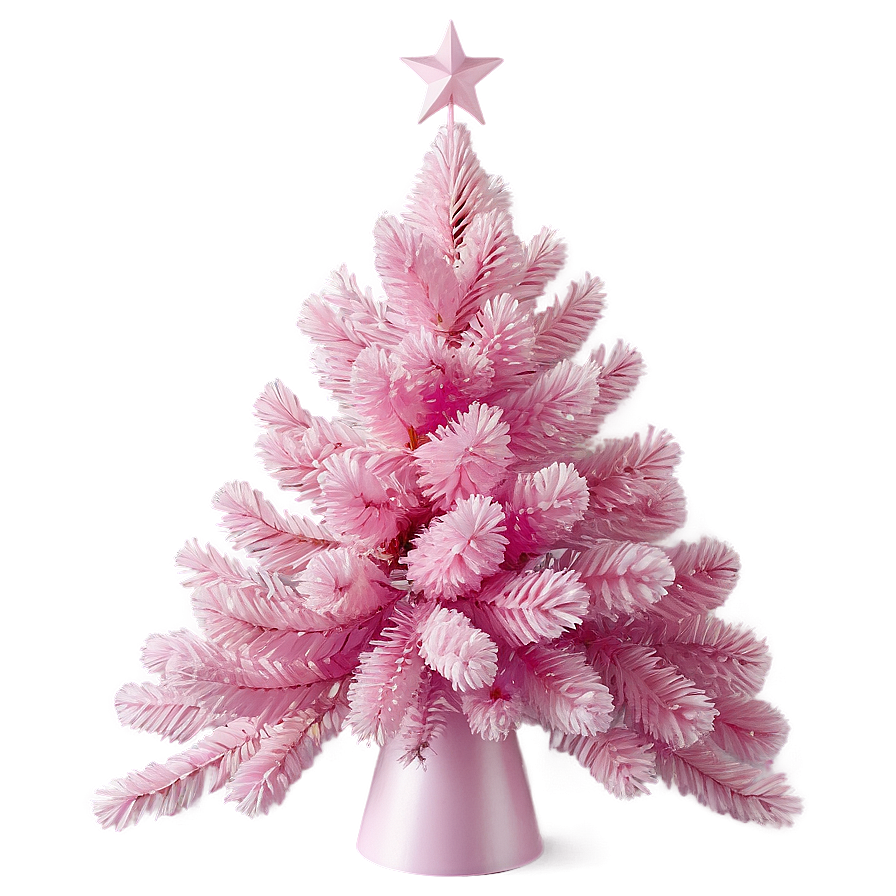 Powder Pink Christmas Tree Png 90