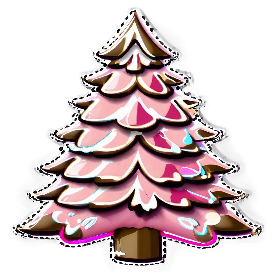 Powder Pink Christmas Tree Png Khl63