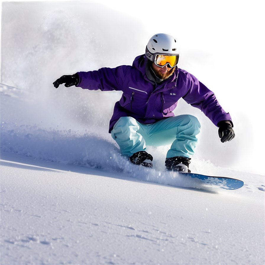 Powder Snowboarding PNG wha54 PNG with transparent background