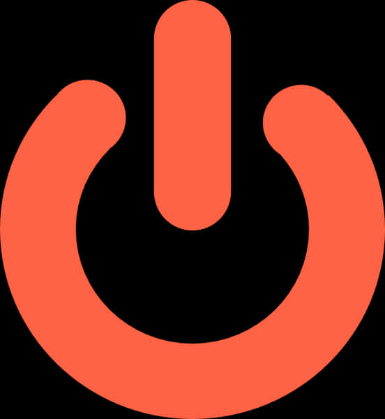 Power Button Icon Red Background