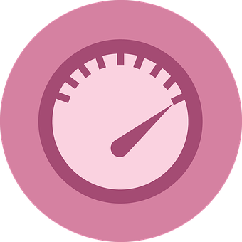 Power Meter Icon Purple Background PNG with transparent background