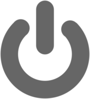 Power Symbol Icon PNG with transparent background
