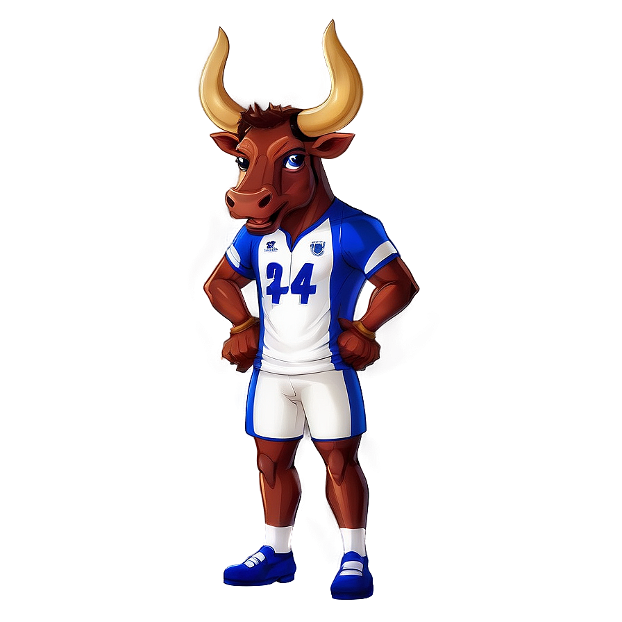 Powerful Ox Mascot Png 86