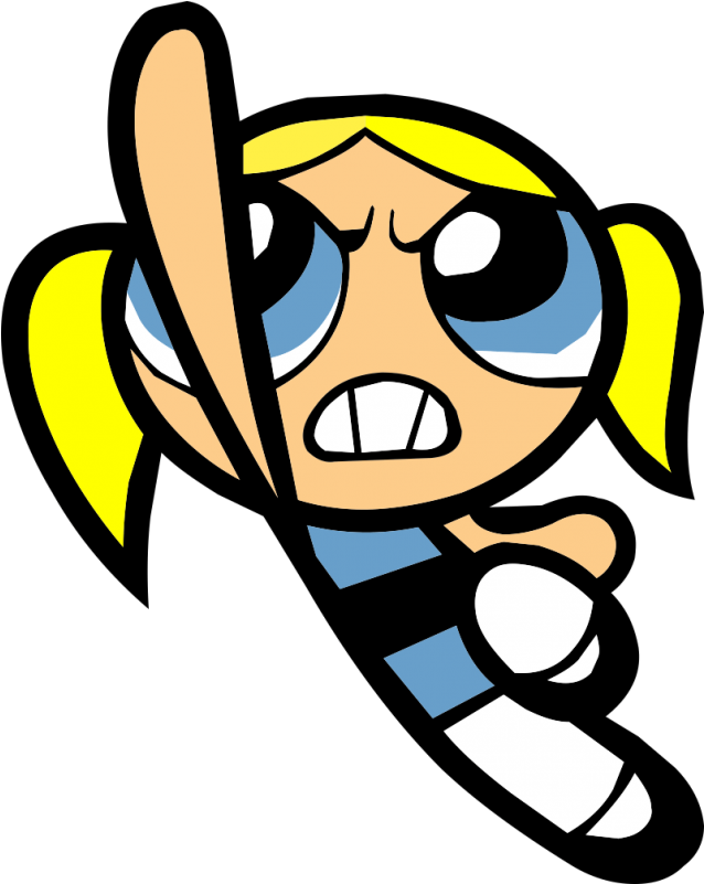 Powerpuff Girl Bubbles Action Pose