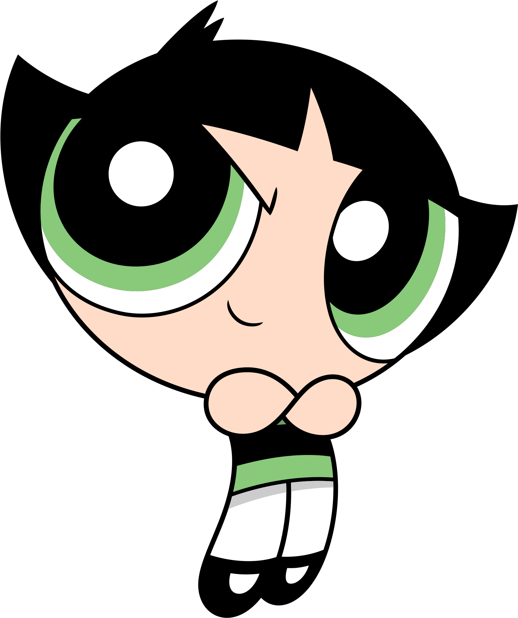 Powerpuff Girl Buttercup Vector Art