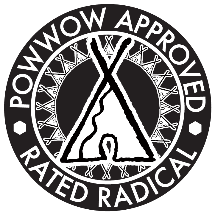 Powwow Approved Rated Radical Logo