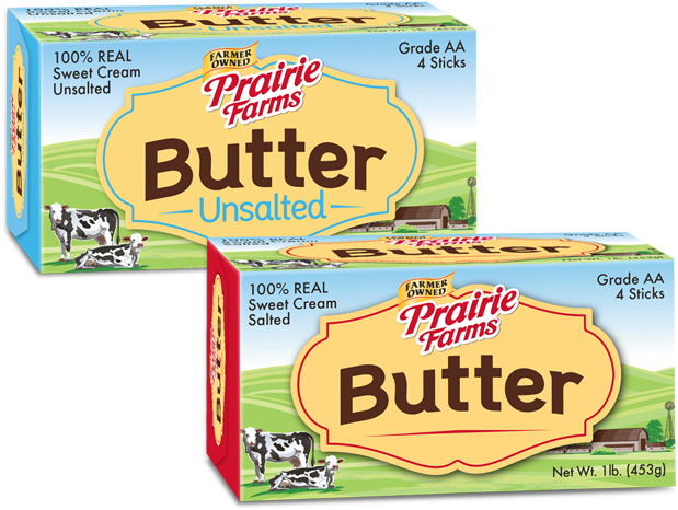 Prairie Farms Butter Boxes PNG with transparent background