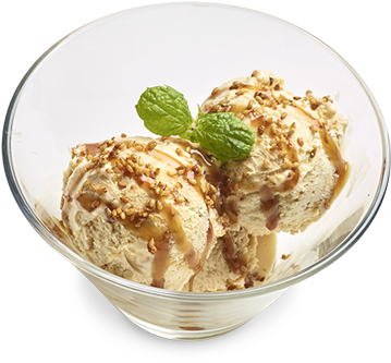 High Angle Picture Of Our Salted Caramel Ice Cream - Salted Caramel Ice Cream In Wagamama, HD Png Download PNG with transparent background