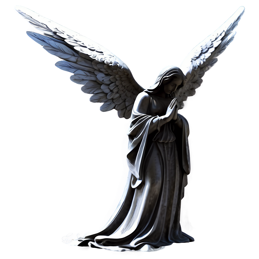 Praying Angel Silhouette Png Oye28