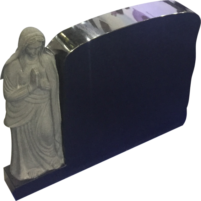 Granite Tombstone Plaque With Carving Jesus - Statue, HD Png Download PNG with transparent background