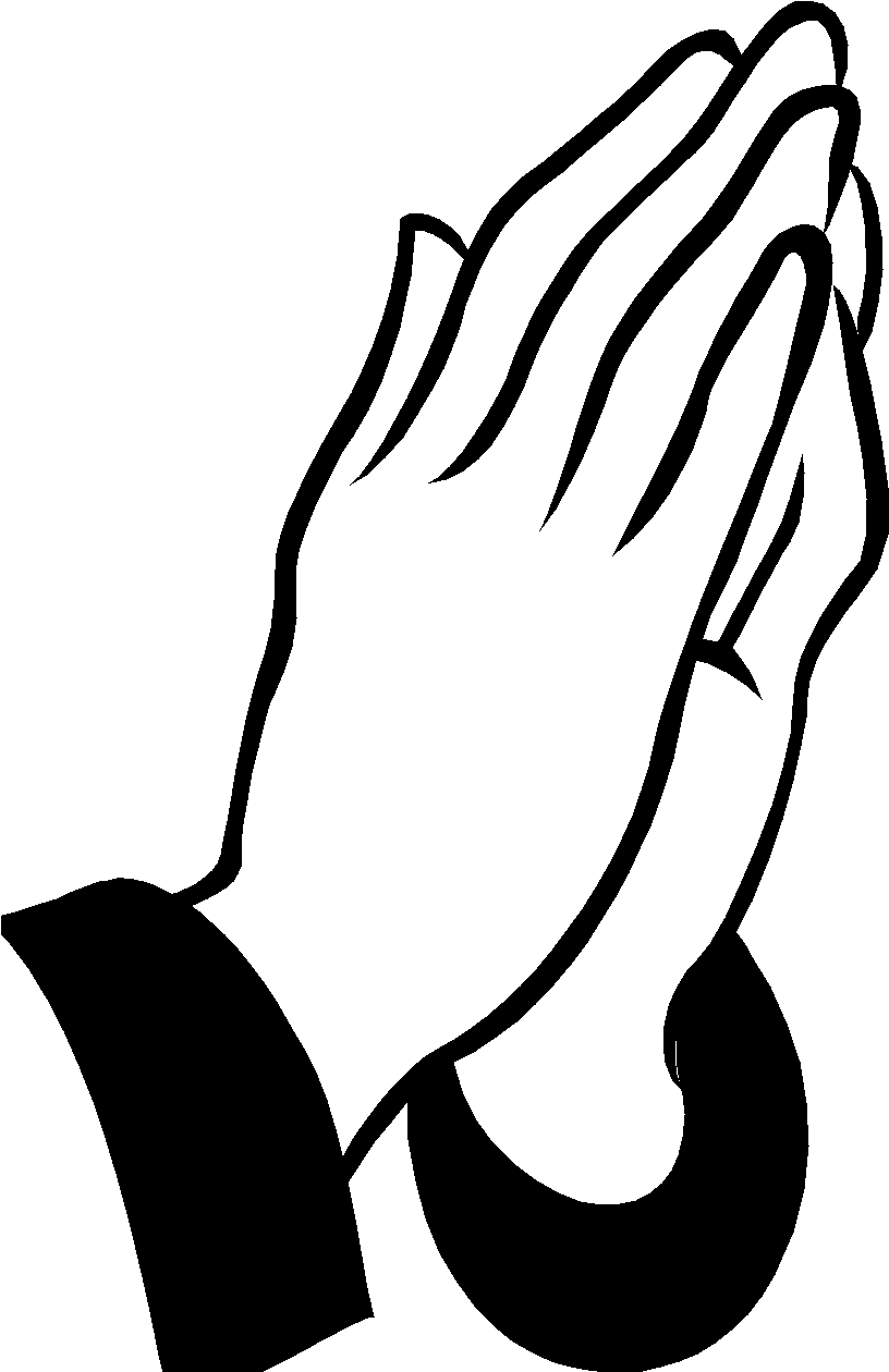 Prayer Clipart Many Interesting Cliparts - Praying Hands Black And White Clipart, HD Png Download PNG with transparent background
