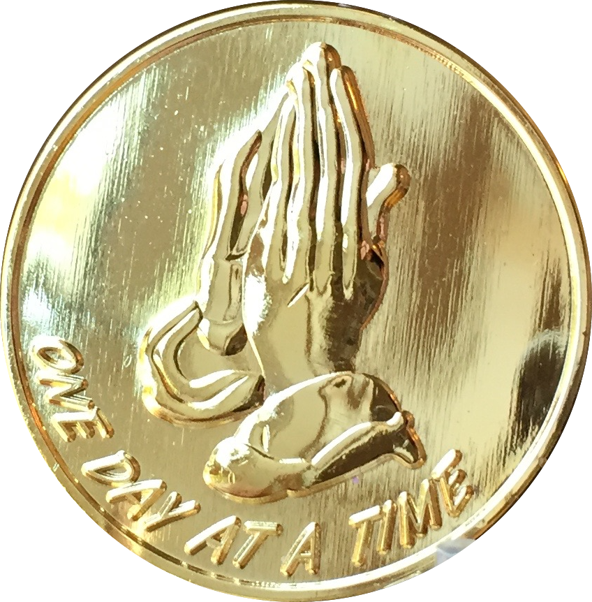 Praying Hands Gold Coin