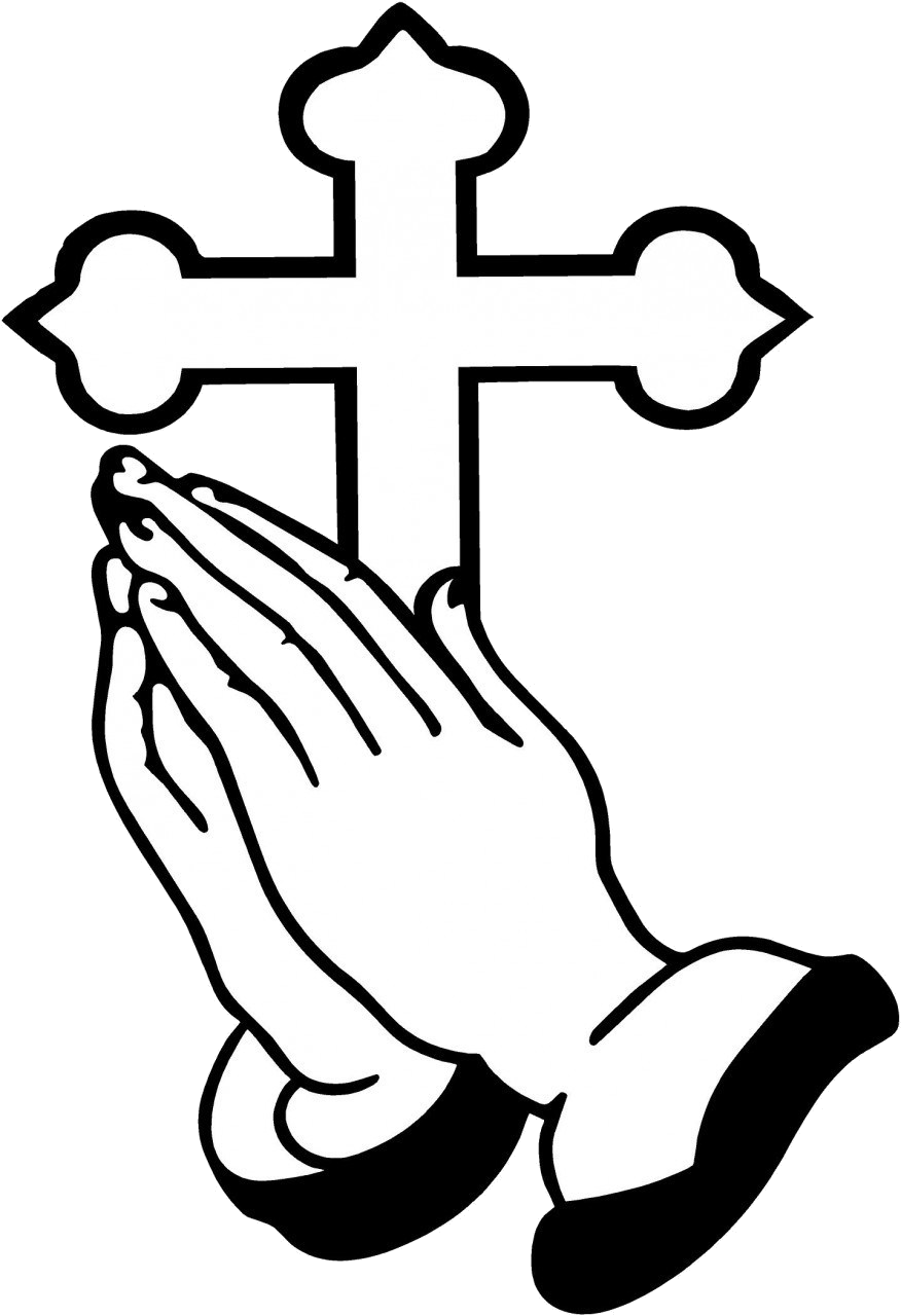 Praying_ Hands_with_ Cross_ Vector