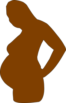 Pregnant Silhouette Graphic