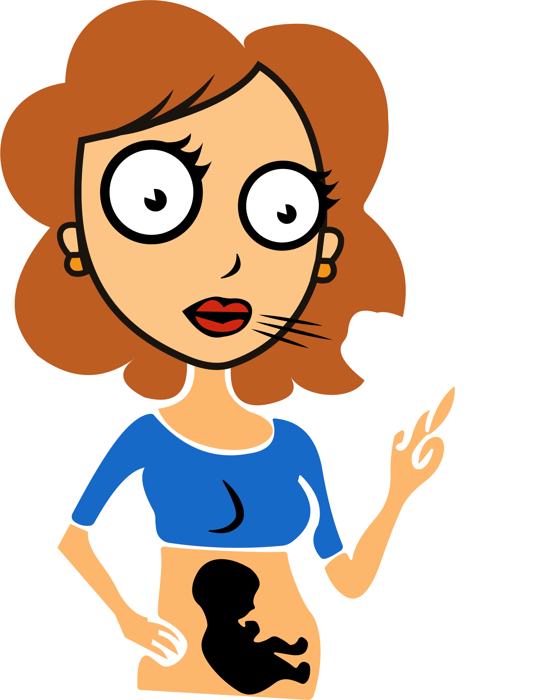 Pregnant Woman Smoking Cartoon PNG image with a transparent background, free high-resolution download