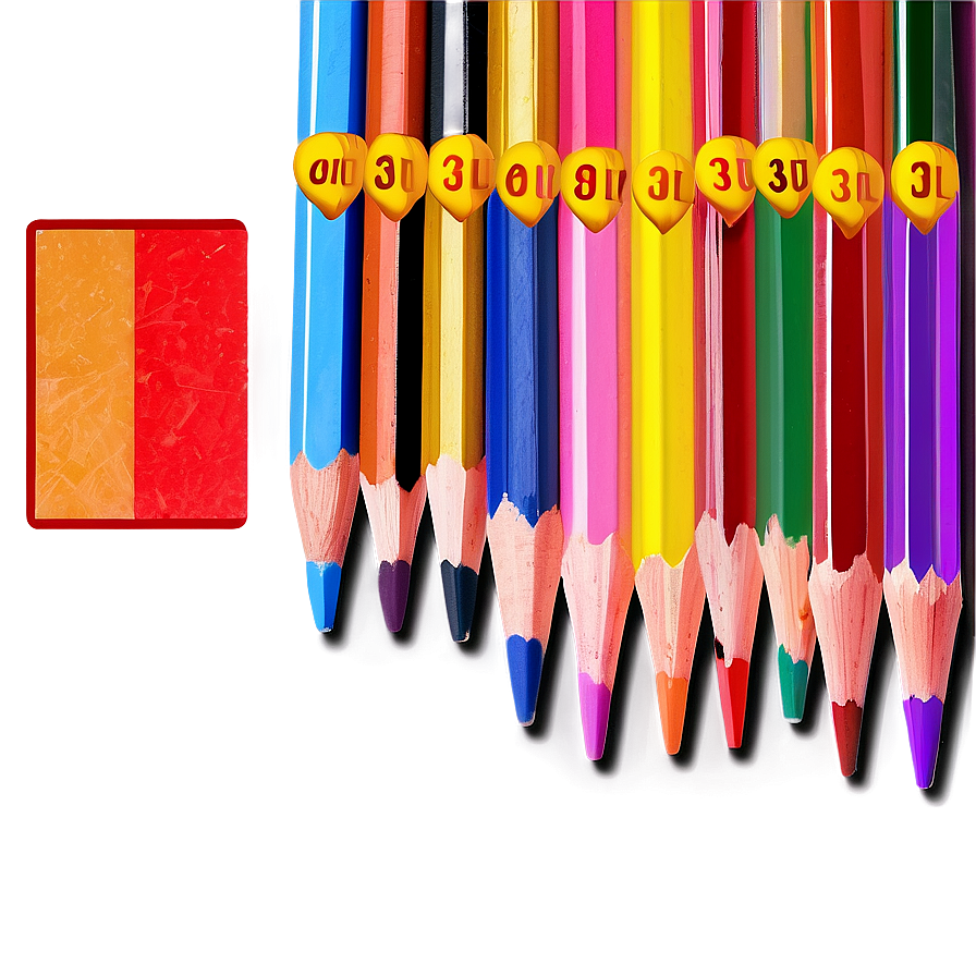 Premium Colored Pencils Png Smd